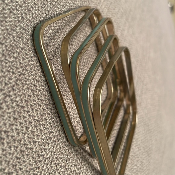 Set of 5 Square Bangle Bracelets - Picture 5 of 7